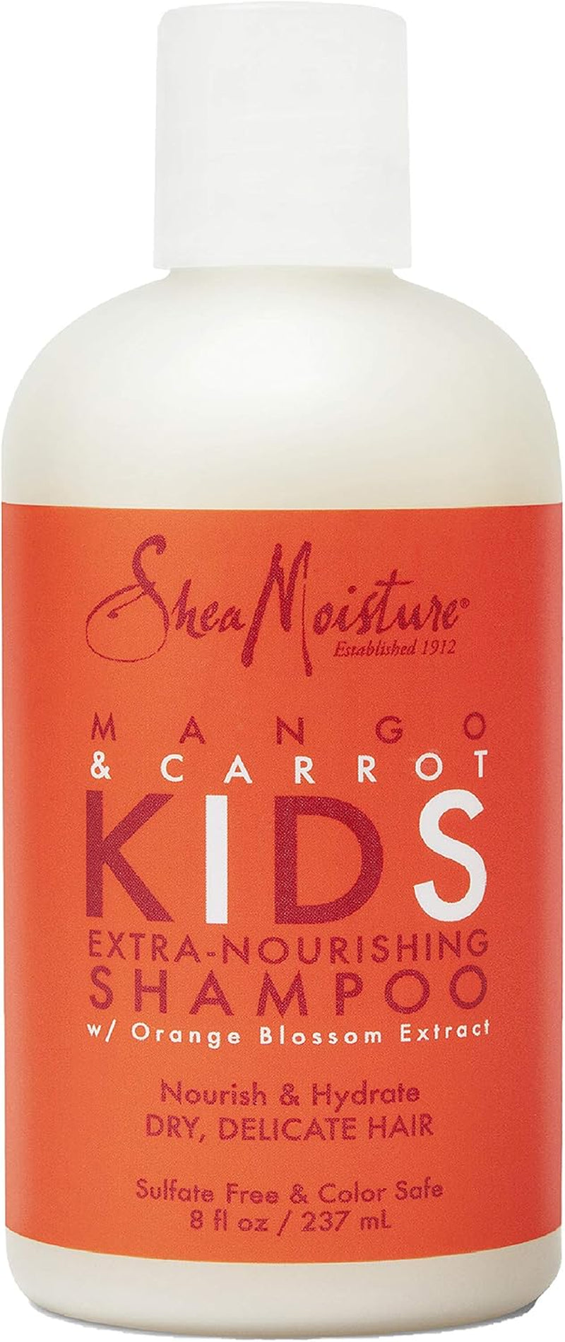 Sheamoisture Extra Nourishing Shampoo for Kids Mango Carrot with Shea Butter 8 Oz