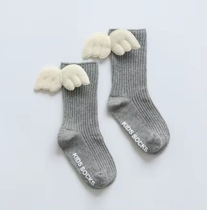 Adorable Cotton Baby Socks with Wings