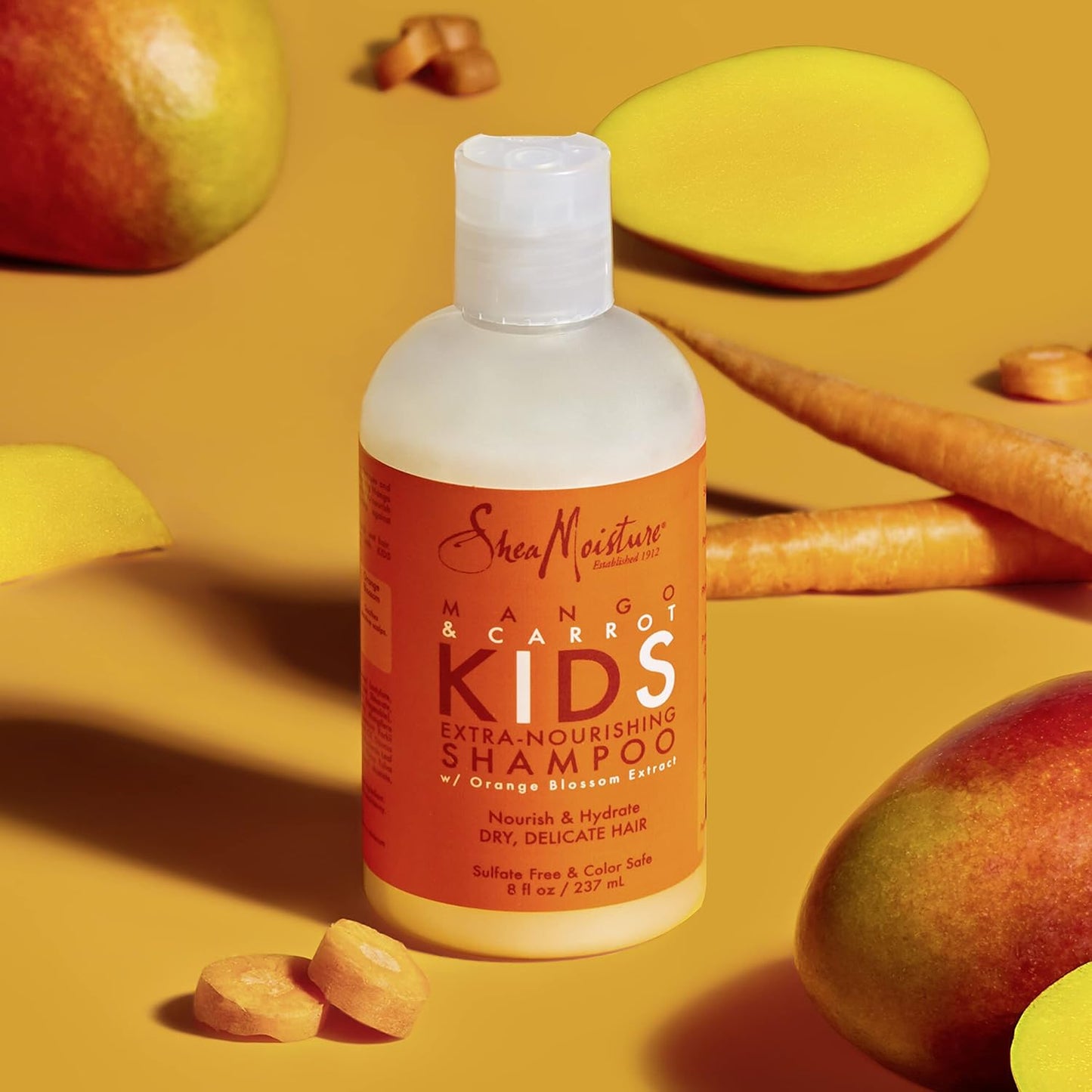 Sheamoisture Extra Nourishing Shampoo for Kids Mango Carrot with Shea Butter 8 Oz