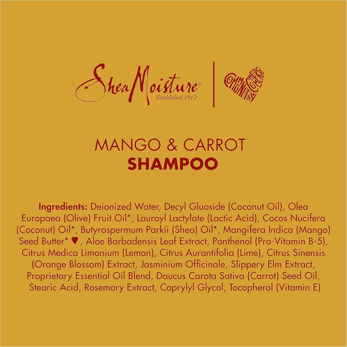 Sheamoisture Extra Nourishing Shampoo for Kids Mango Carrot with Shea Butter 8 Oz