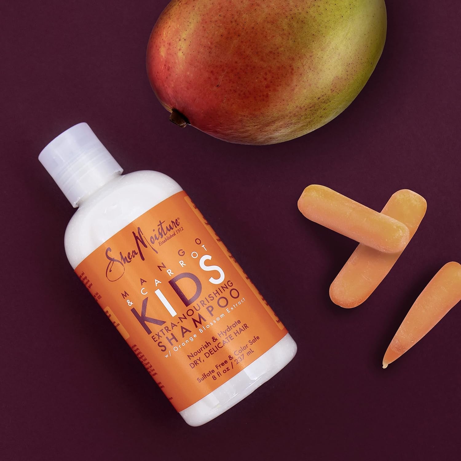 Sheamoisture Extra Nourishing Shampoo for Kids Mango Carrot with Shea Butter 8 Oz