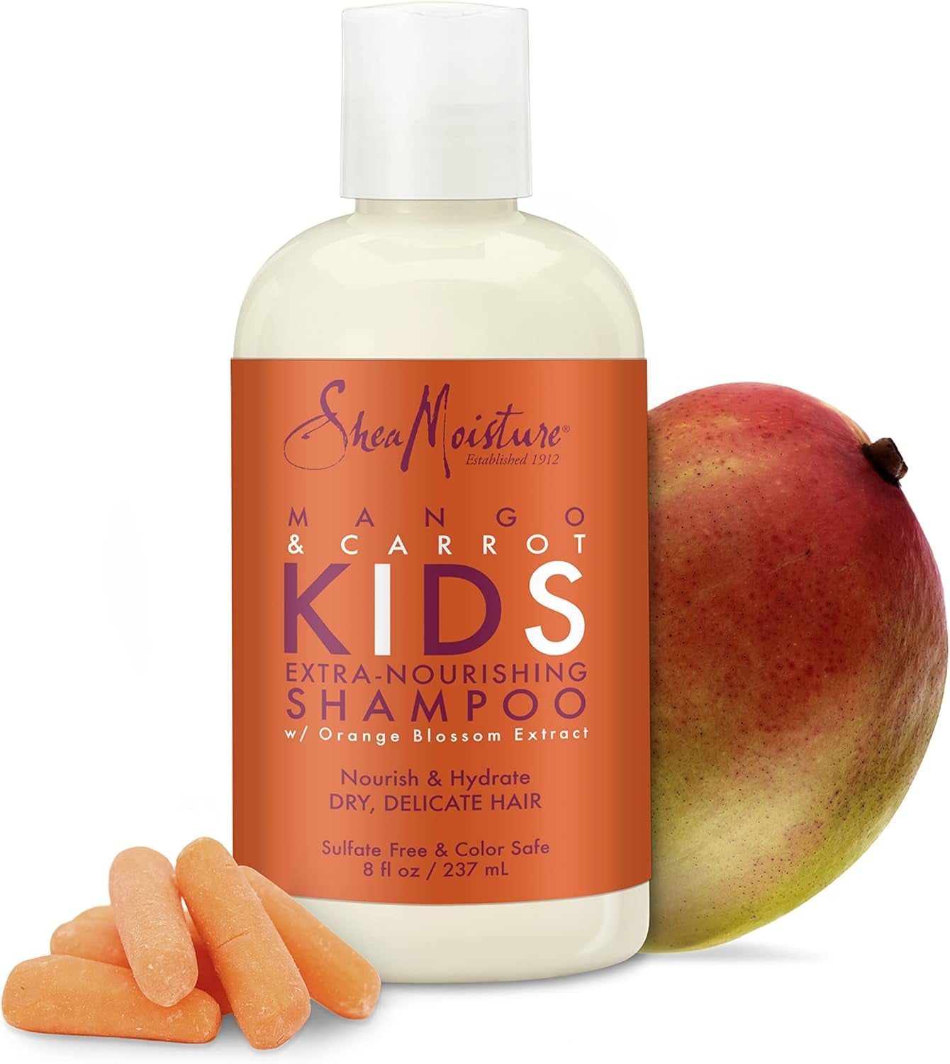 Sheamoisture Extra Nourishing Shampoo for Kids Mango Carrot with Shea Butter 8 Oz